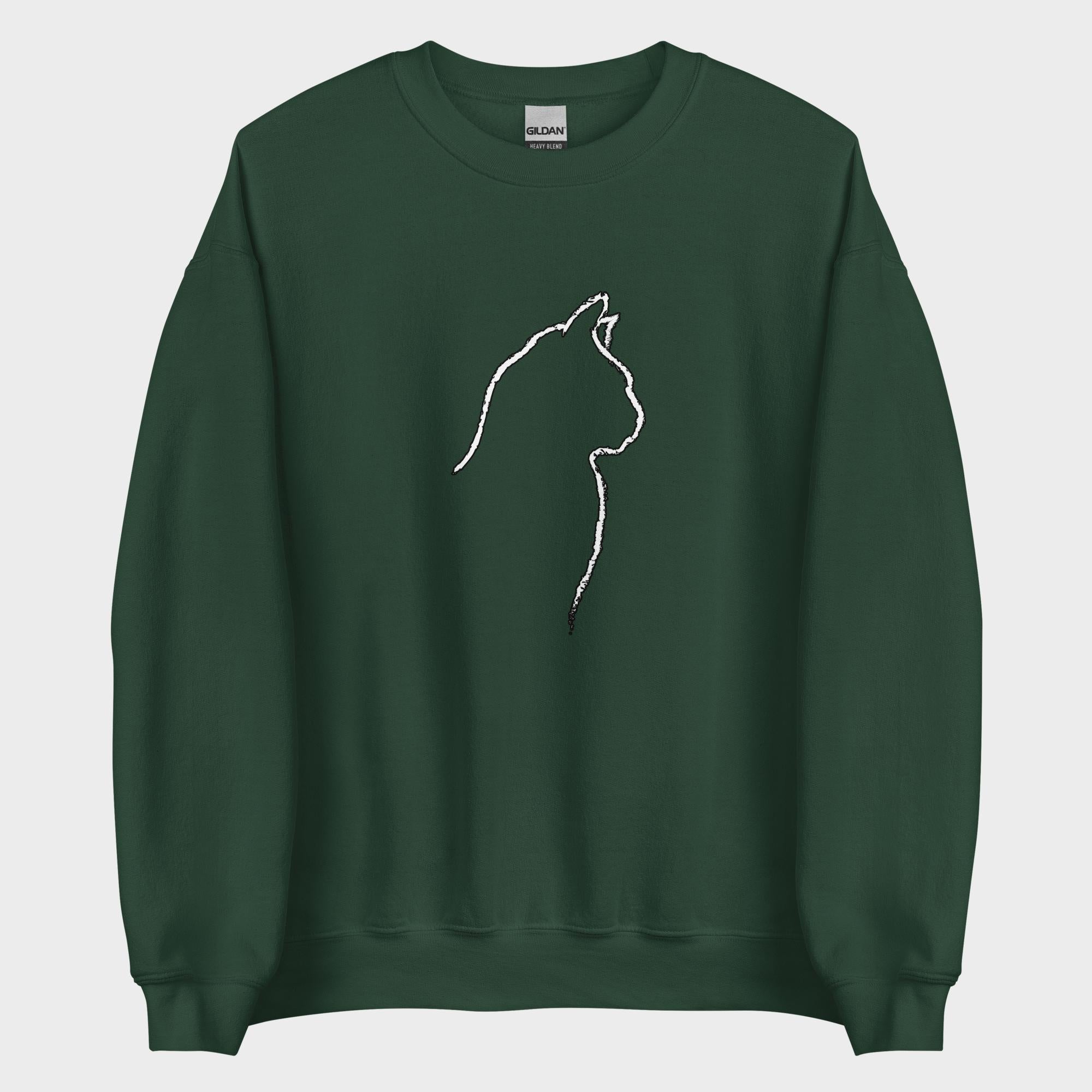 Cat Outline - Sweatshirt
