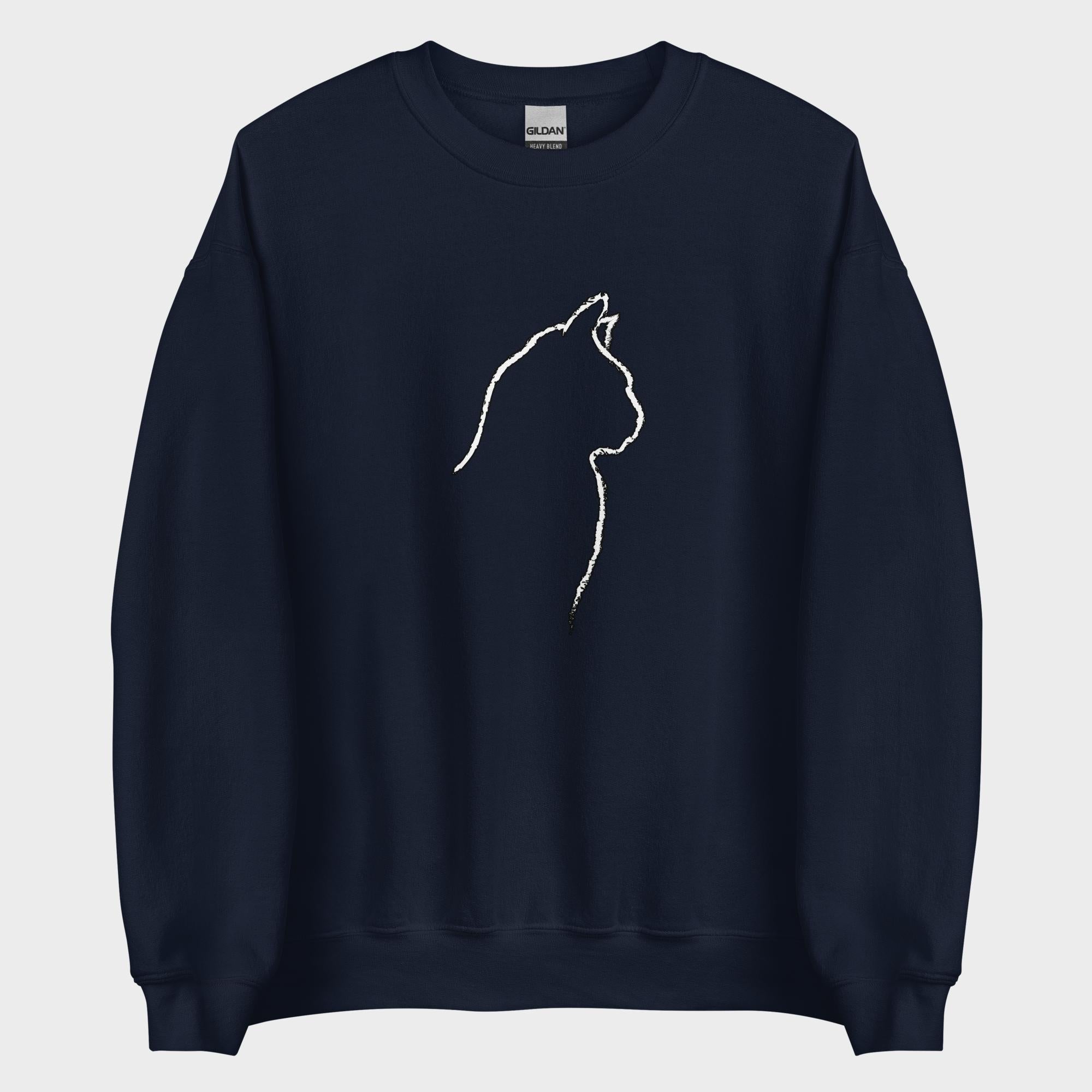 Cat Outline - Sweatshirt