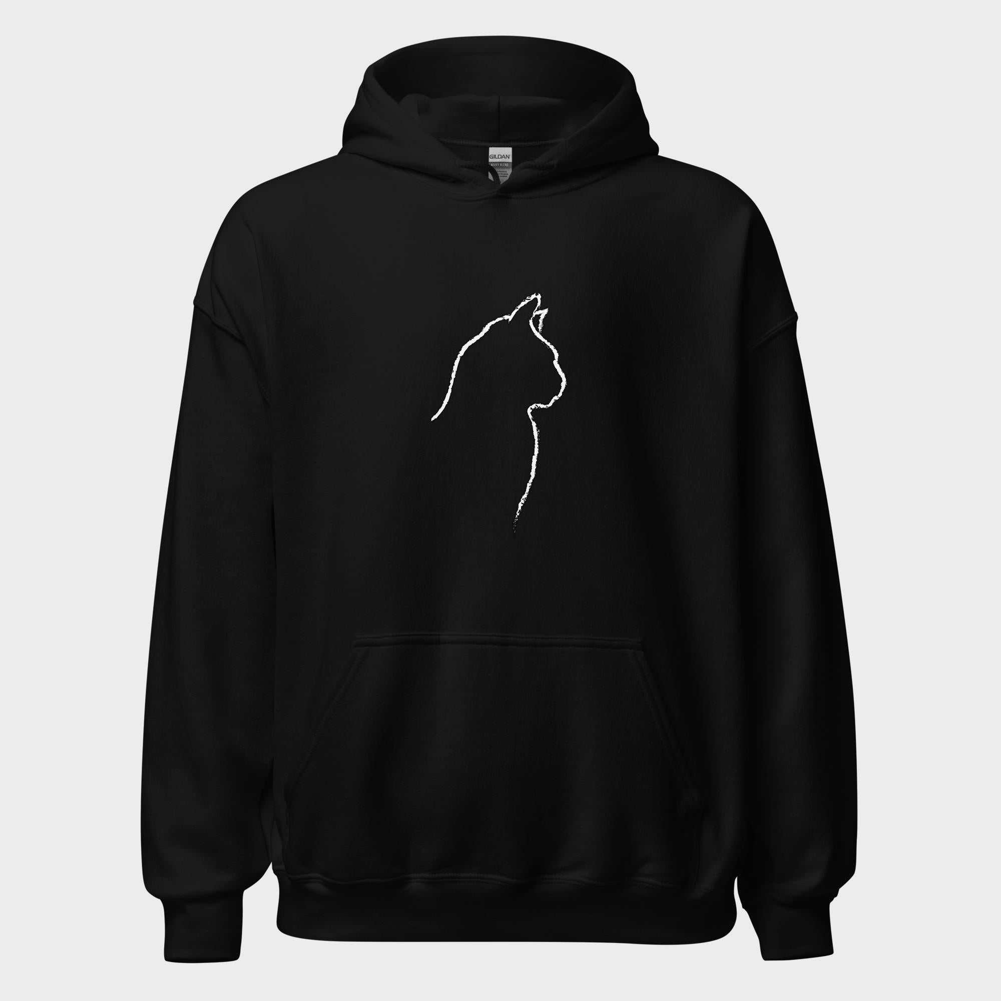 Cat Outline - Hoodie