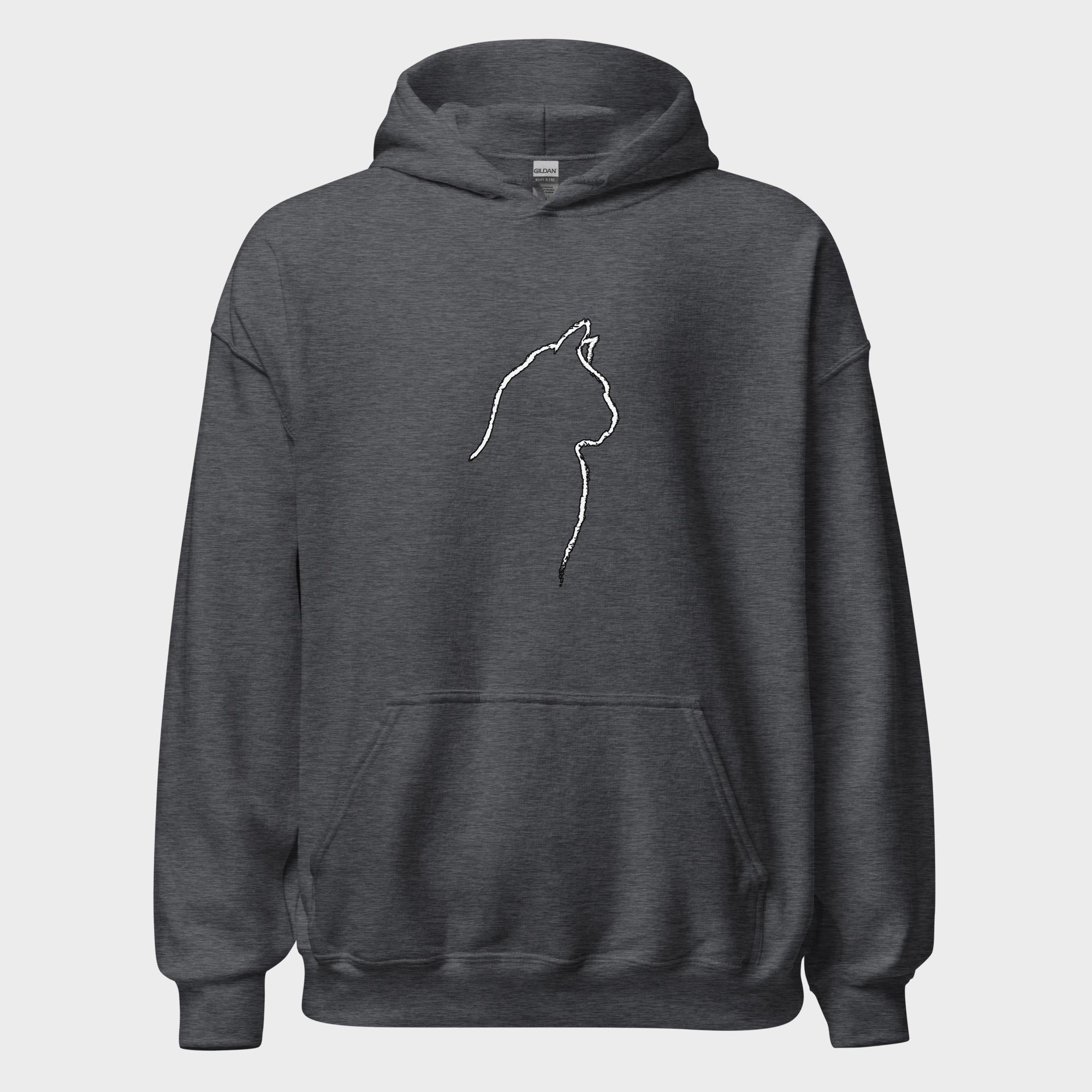 Cat Outline - Hoodie