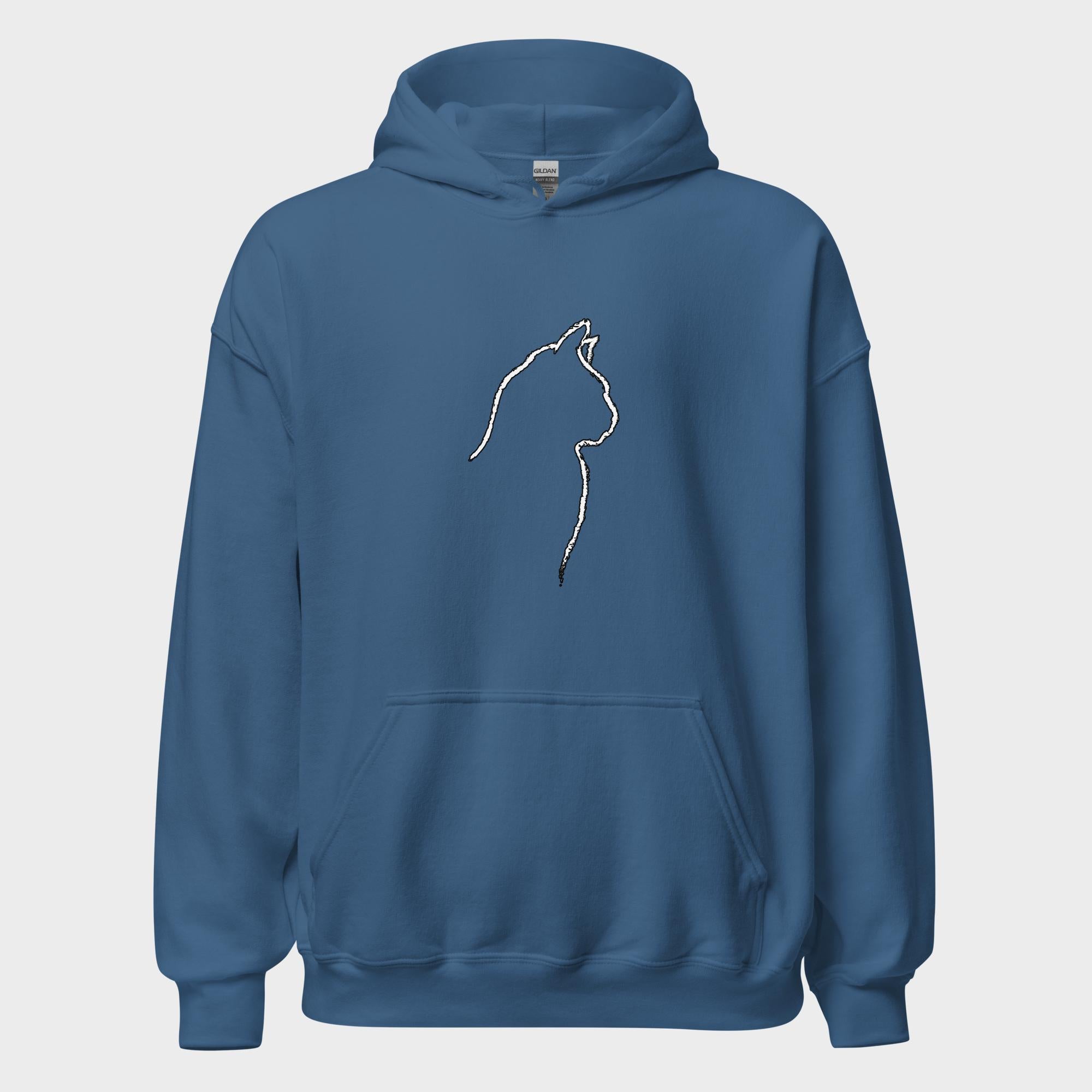 Cat Outline - Hoodie