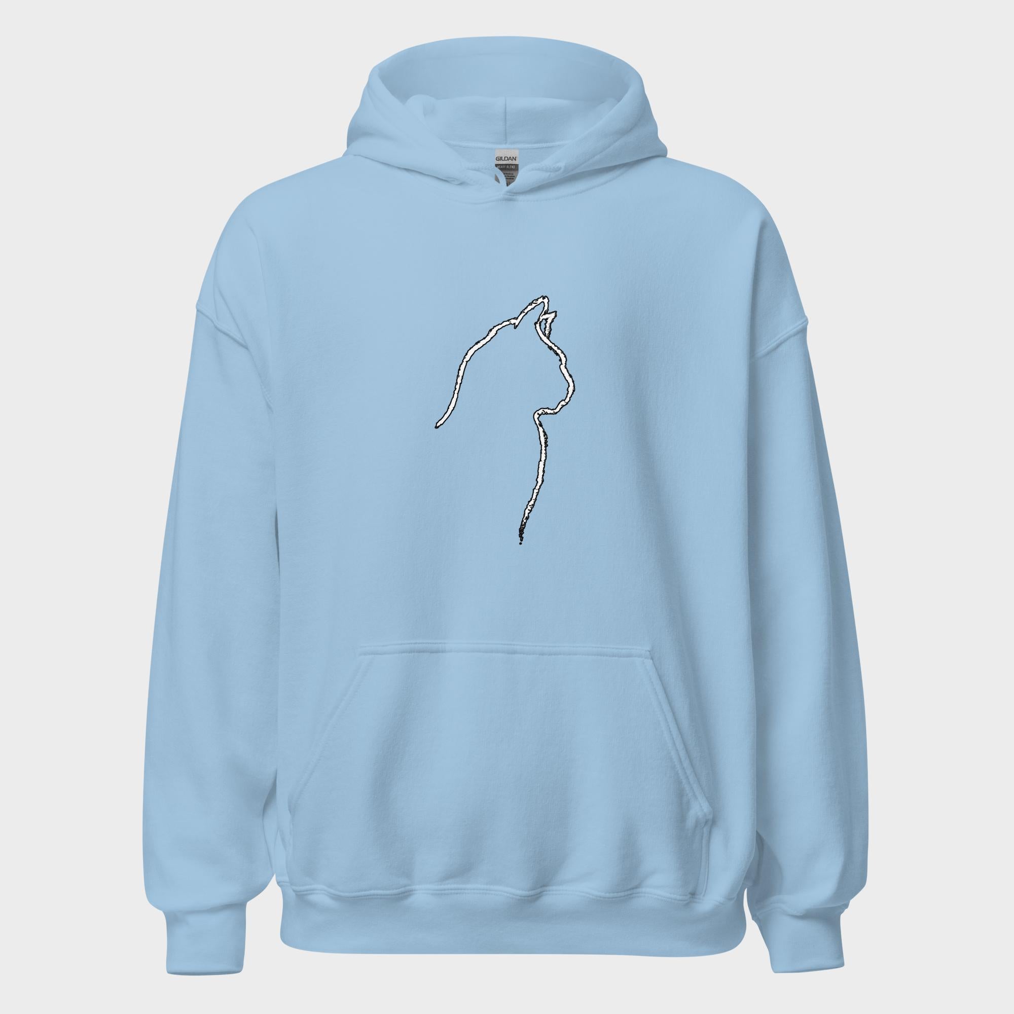 Cat Outline - Hoodie