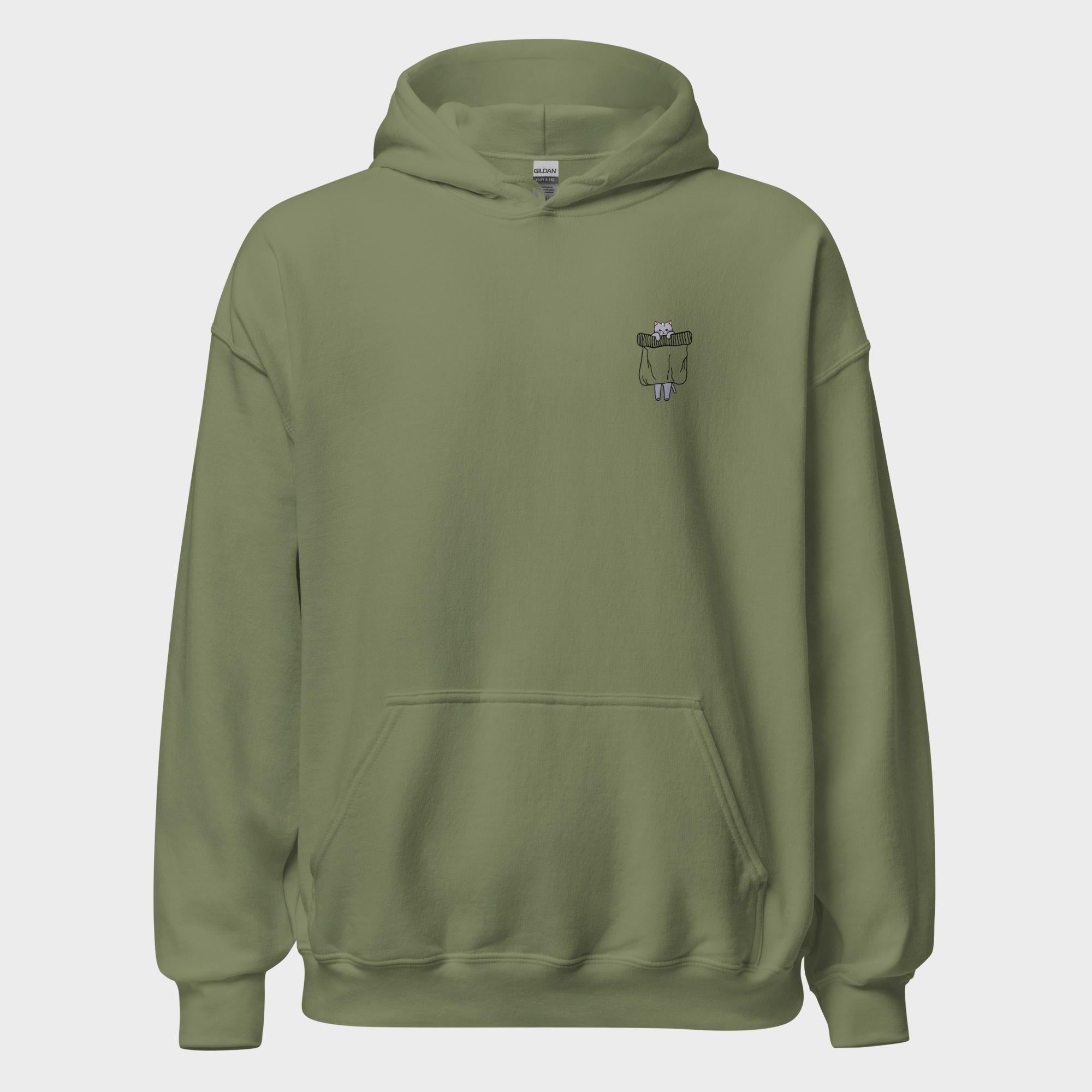Hanging Pocket Cat - Hoodie