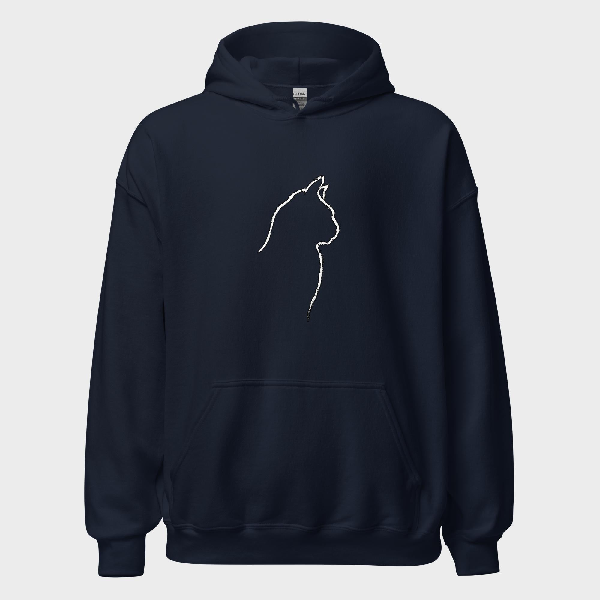 Cat Outline - Hoodie