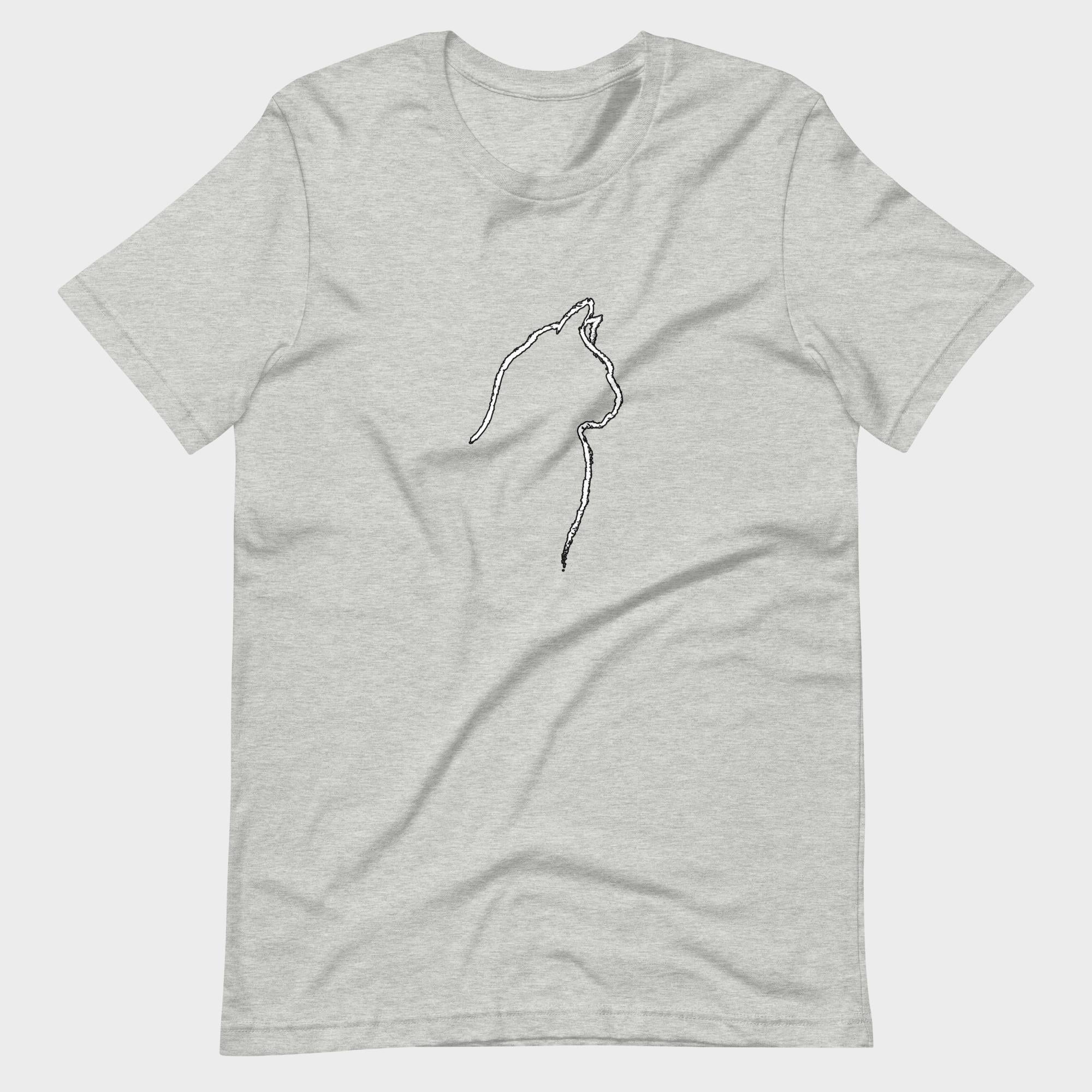 Cat Outline - T-Shirt