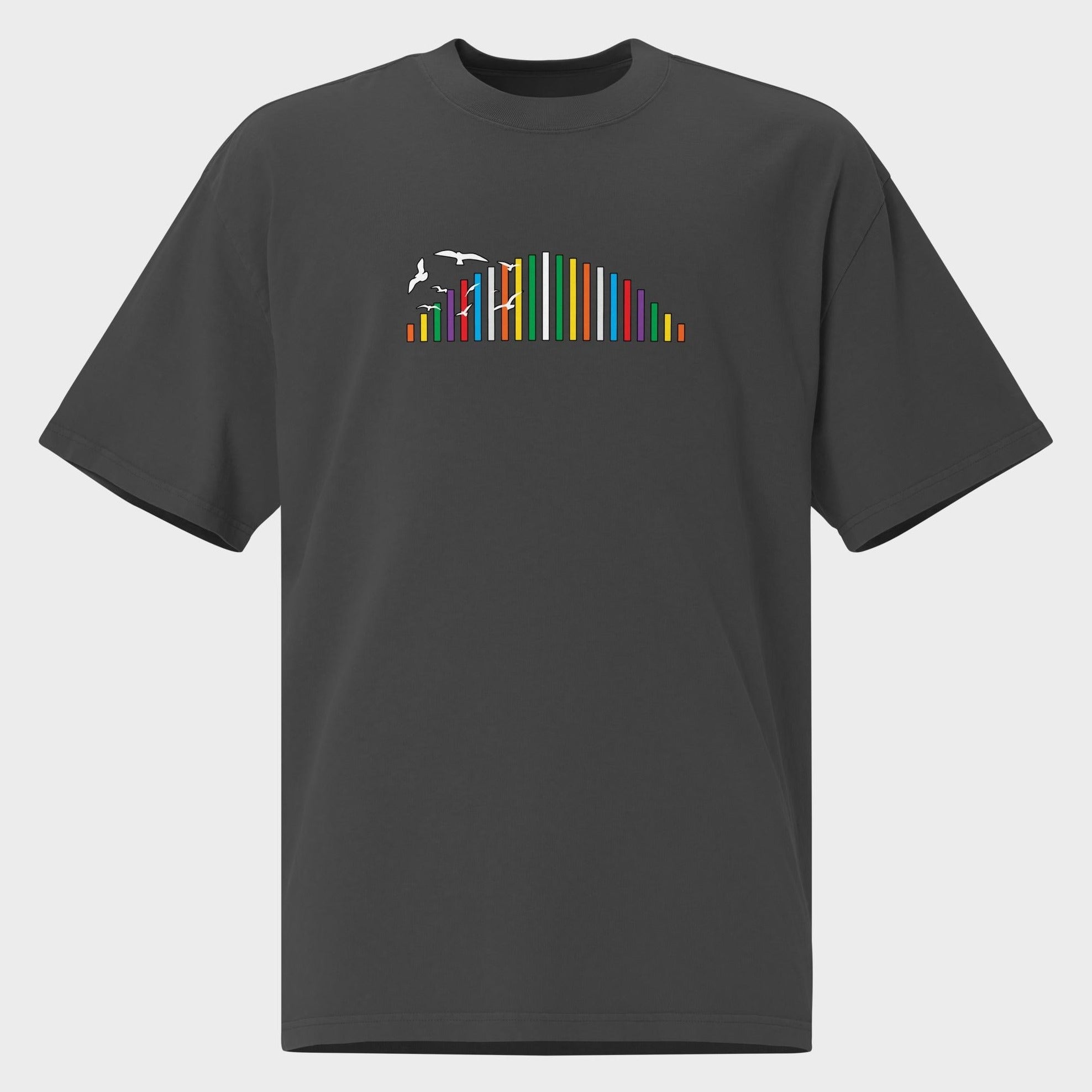 Rainbow Soundbar - Oversized T-Shirt