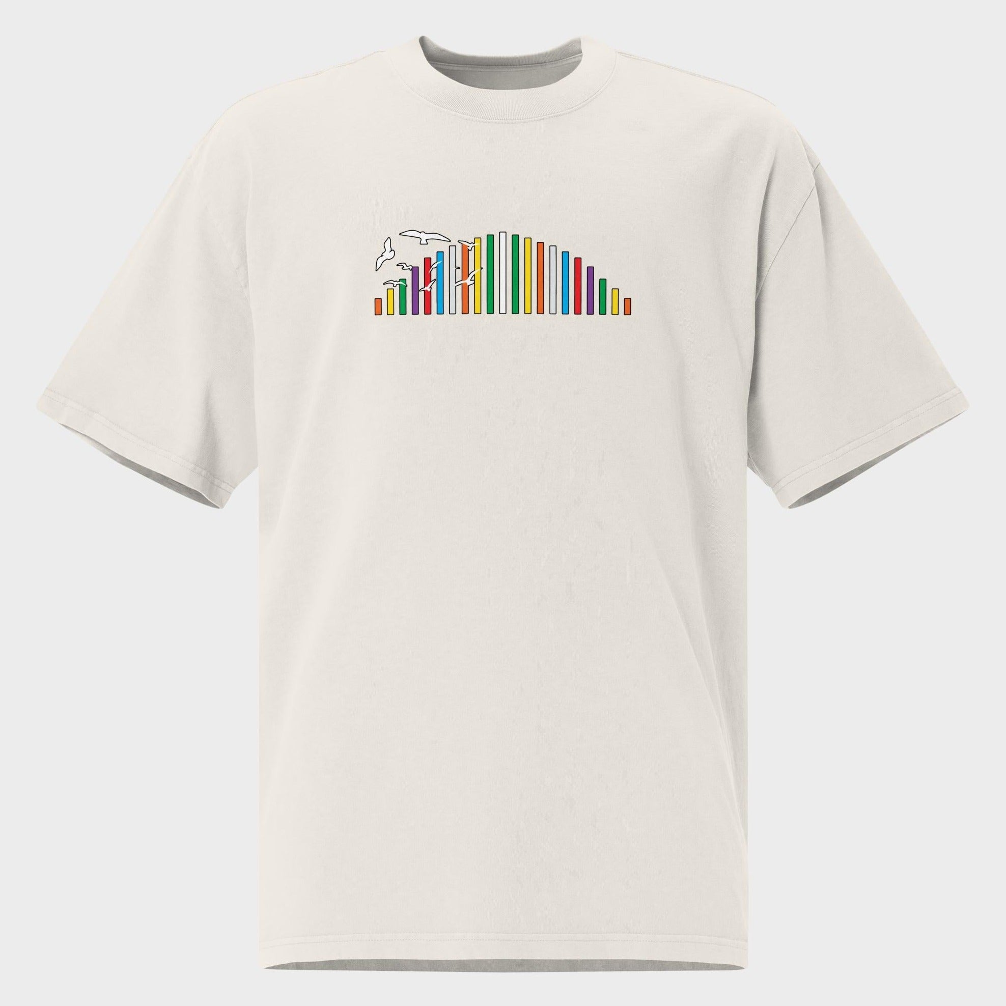 Rainbow Soundbar - Oversized T-Shirt
