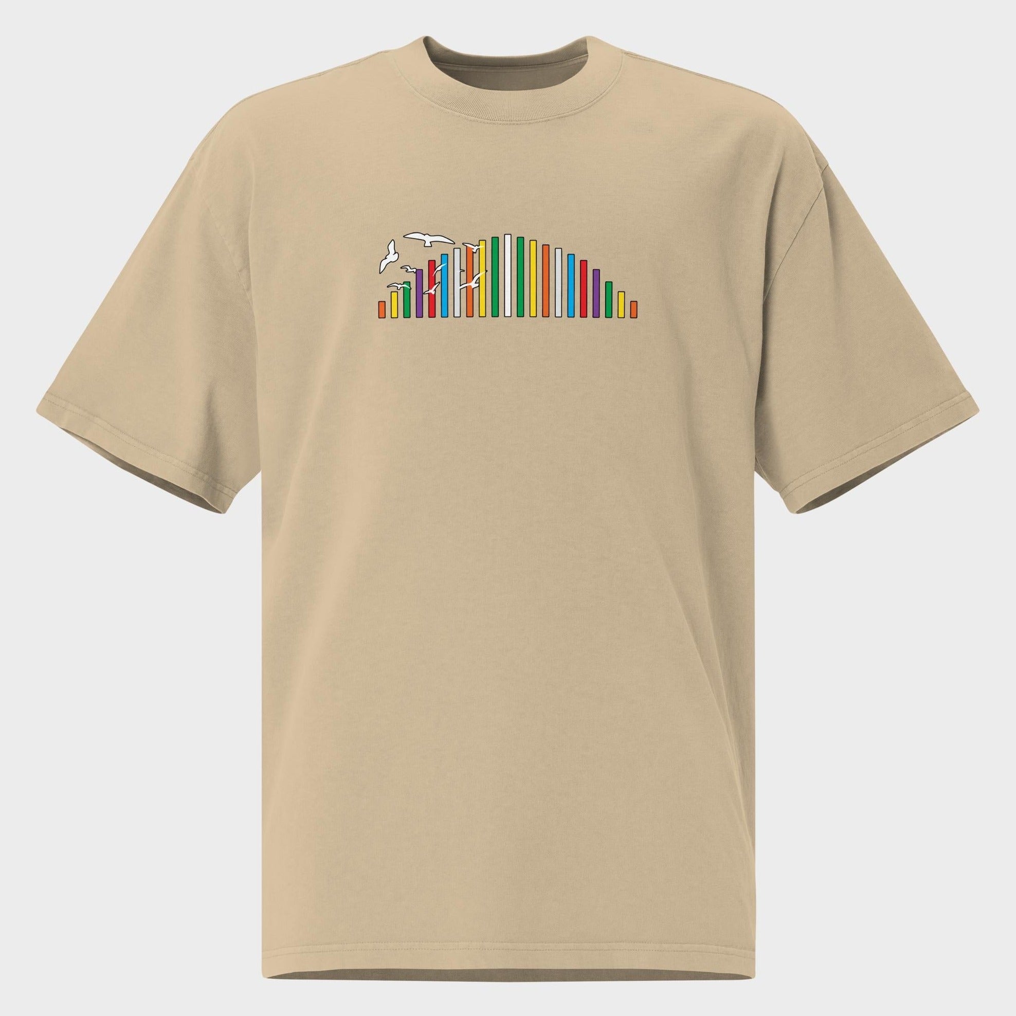 Rainbow Soundbar - Oversized T-Shirt