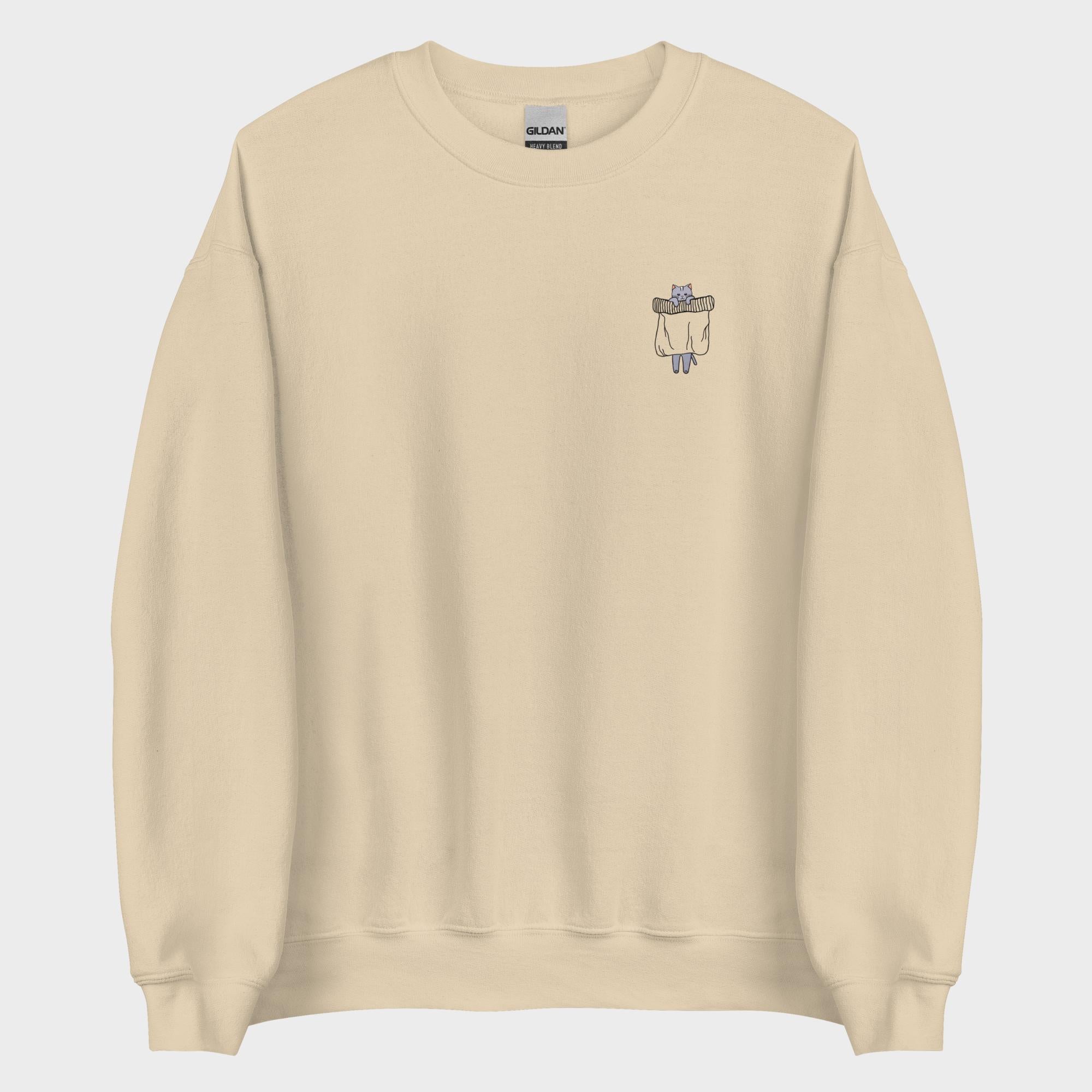 Hanging Pocket Cat - Sweatshirt