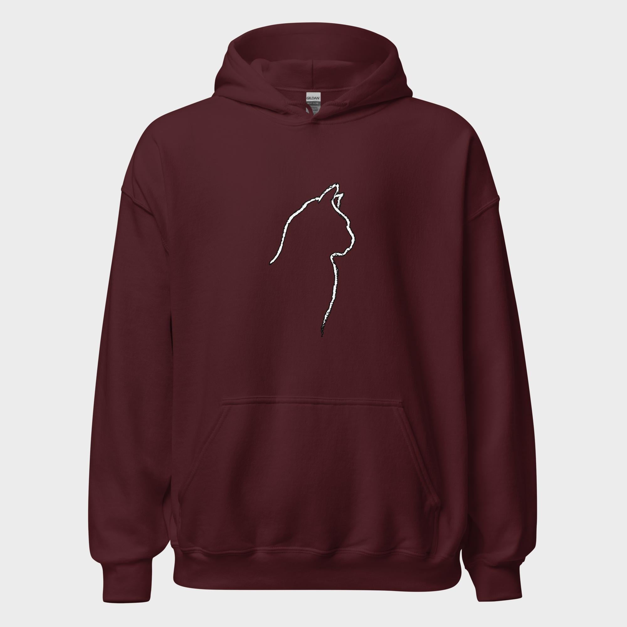 Cat Outline - Hoodie