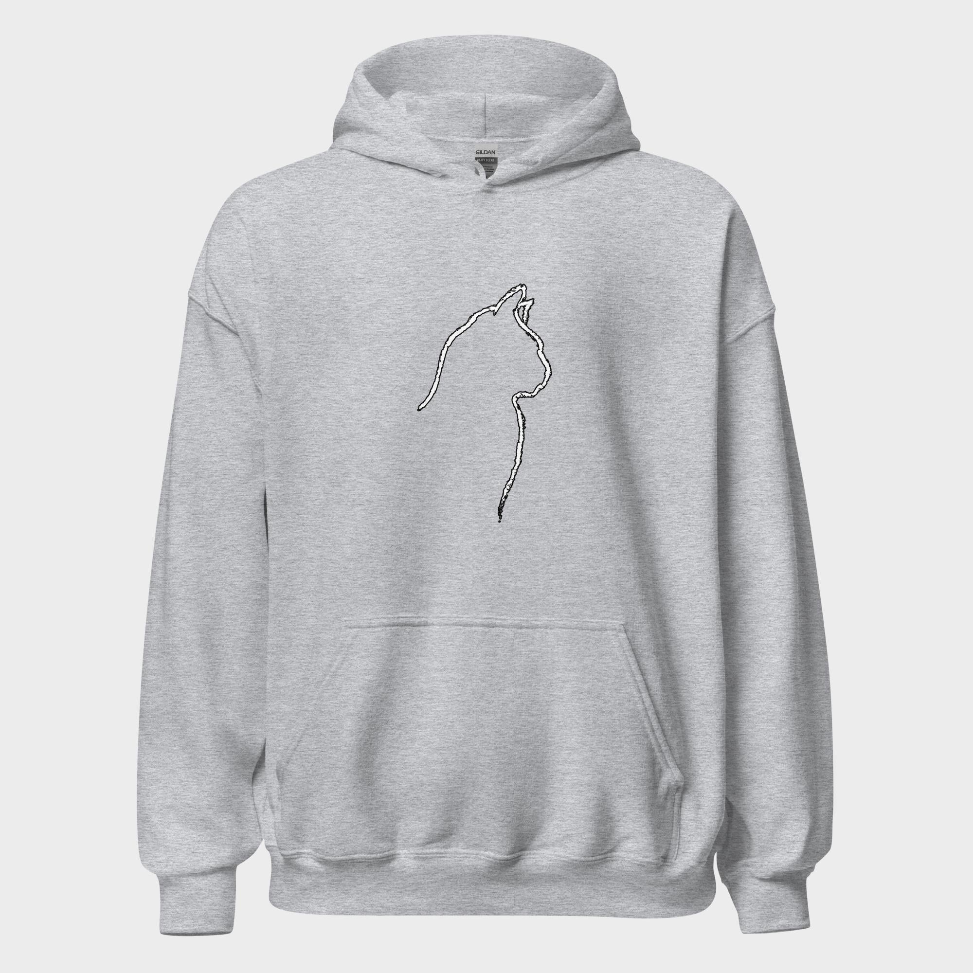 Cat Outline - Hoodie