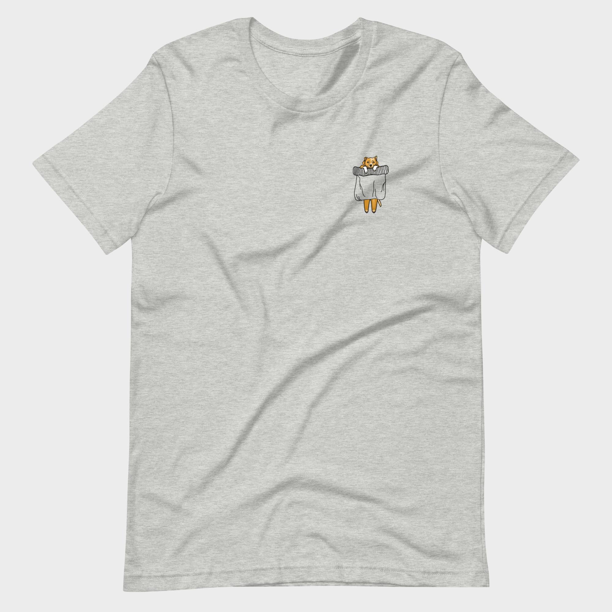 Hanging Pocket Dog - T-Shirt