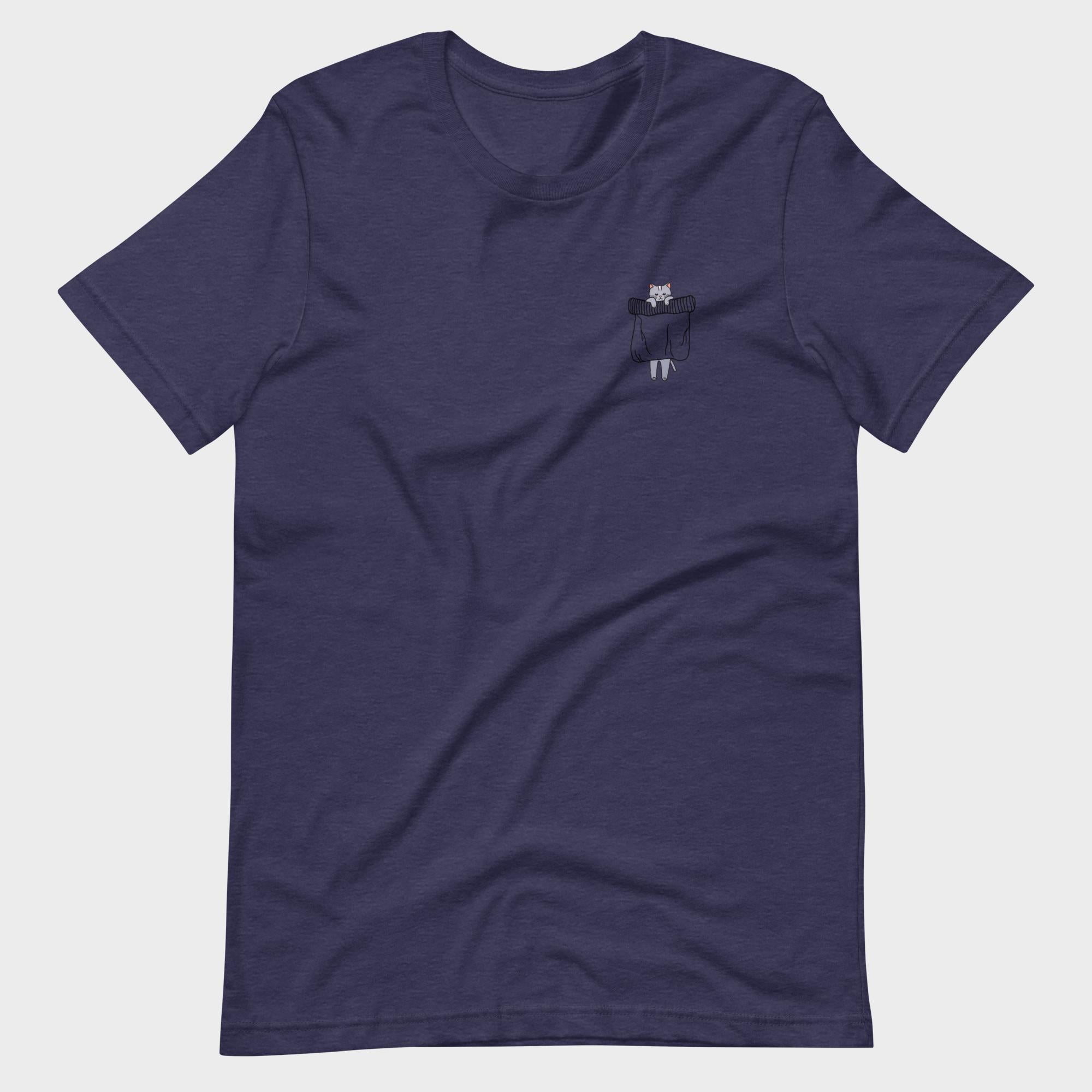 Hanging Pocket Cat - T-Shirt