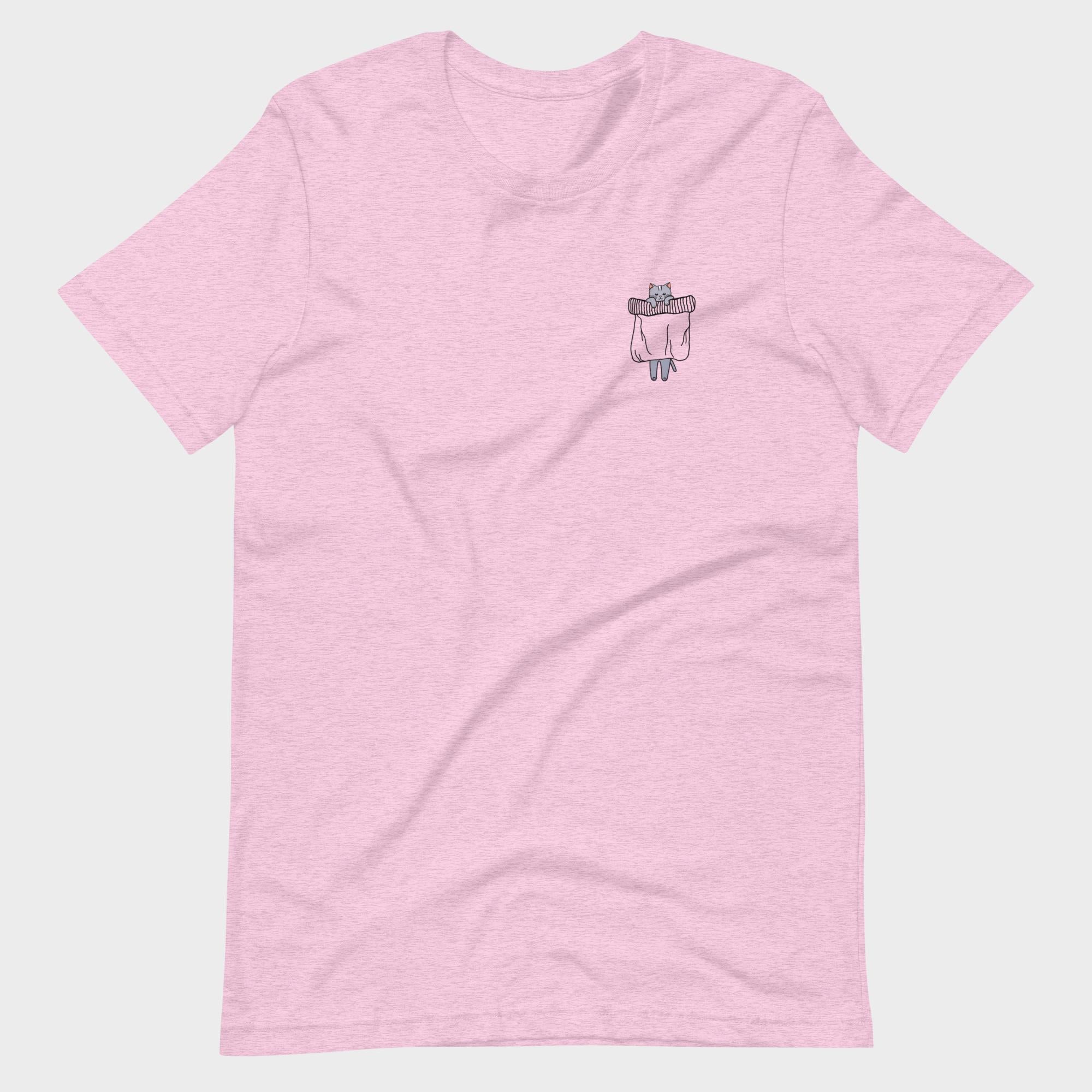 Hanging Pocket Cat - T-Shirt