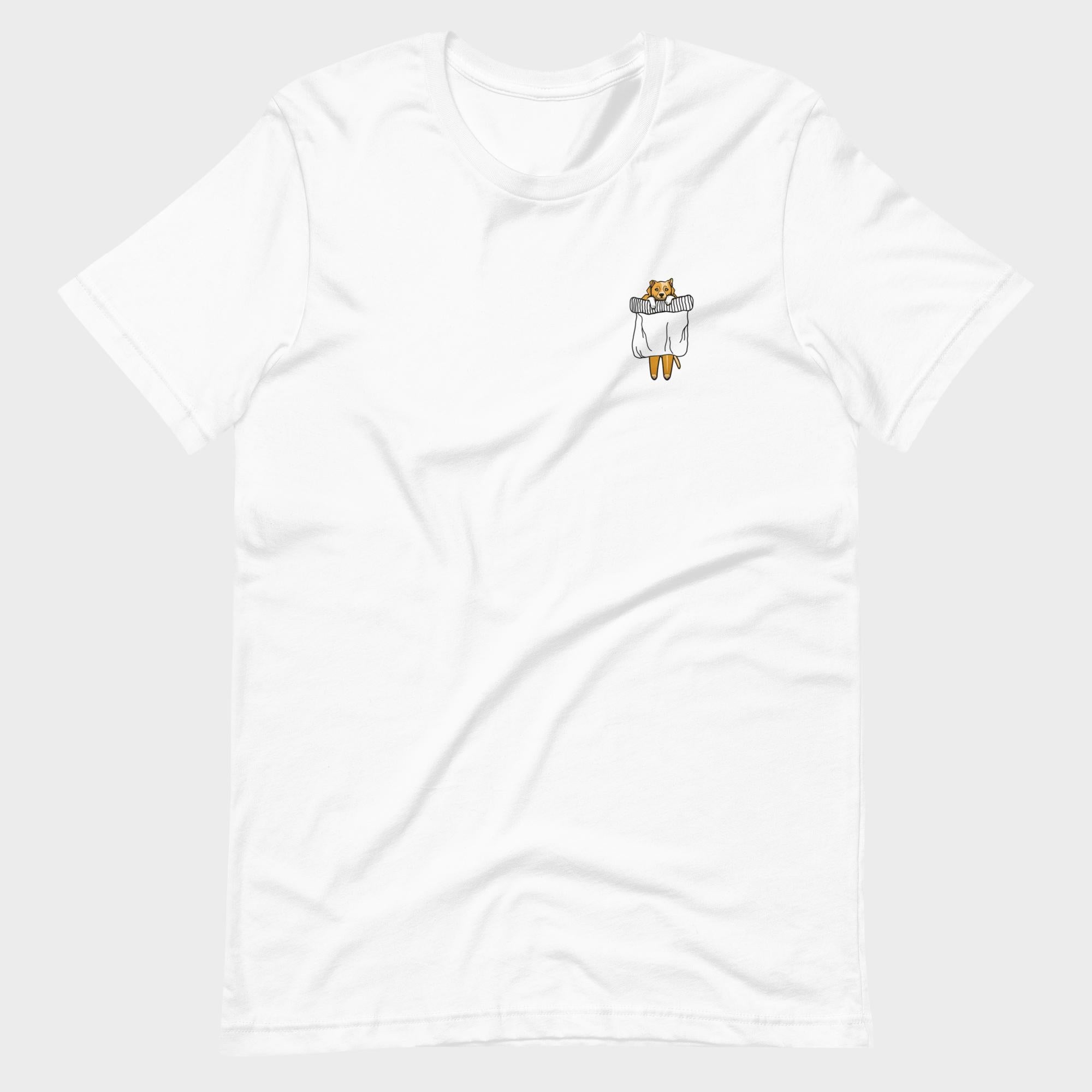 Hanging Pocket Dog - T-Shirt